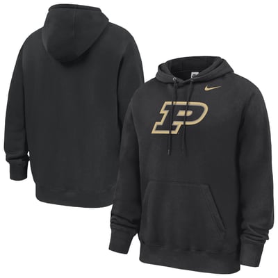 Purdue Boilermakers Nike Club Fleece Hoodie - Black