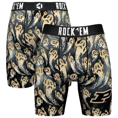 Purdue Boilermakers Rock Em Socks Ghost Fade Boxer Briefs