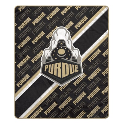 Purdue Boilermakers Pegasus 60" x 70" Diagonal Lined Wordmark Ultra Soft Blanket