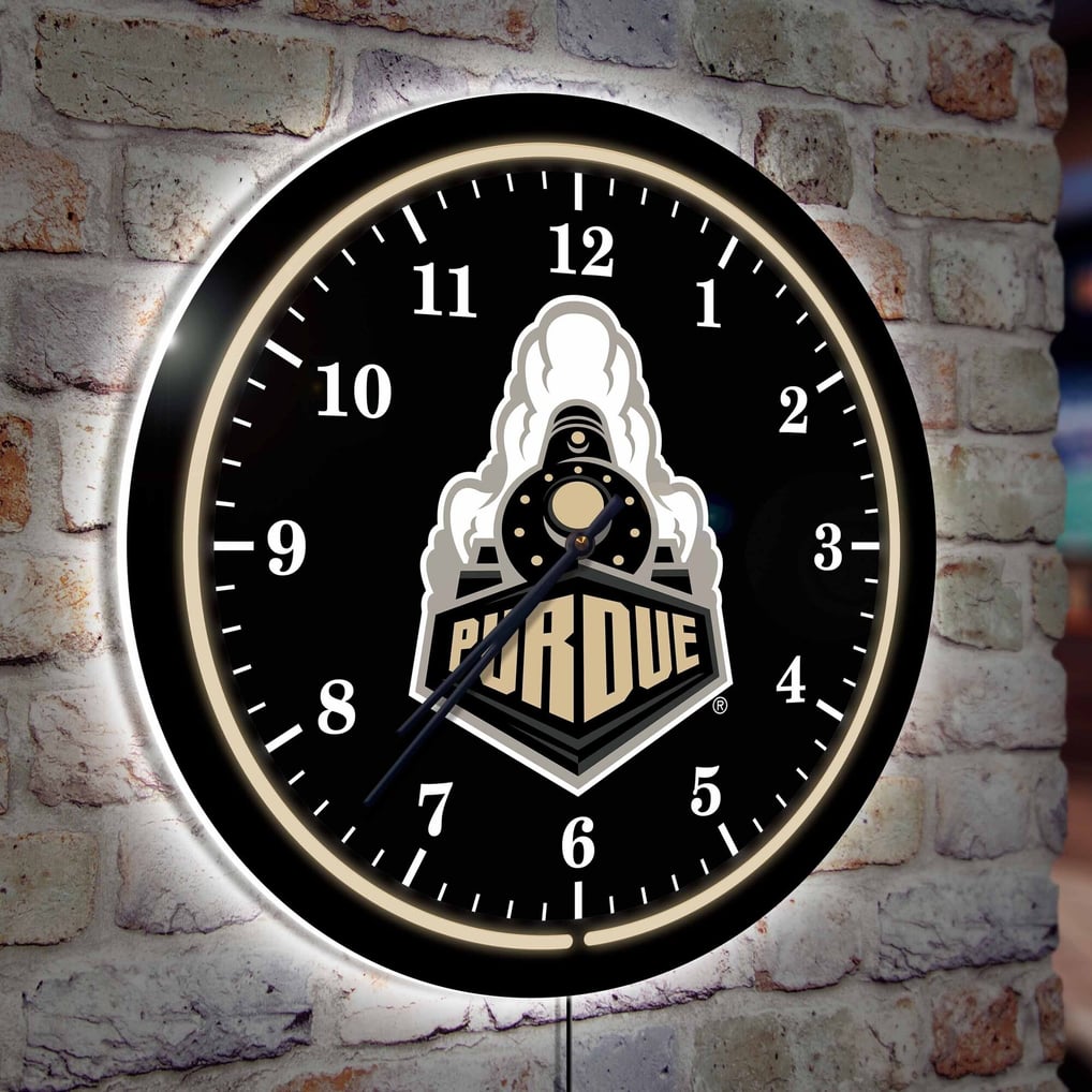 Purdue Boilermakers 18" Lighted Round LED Wall Clock