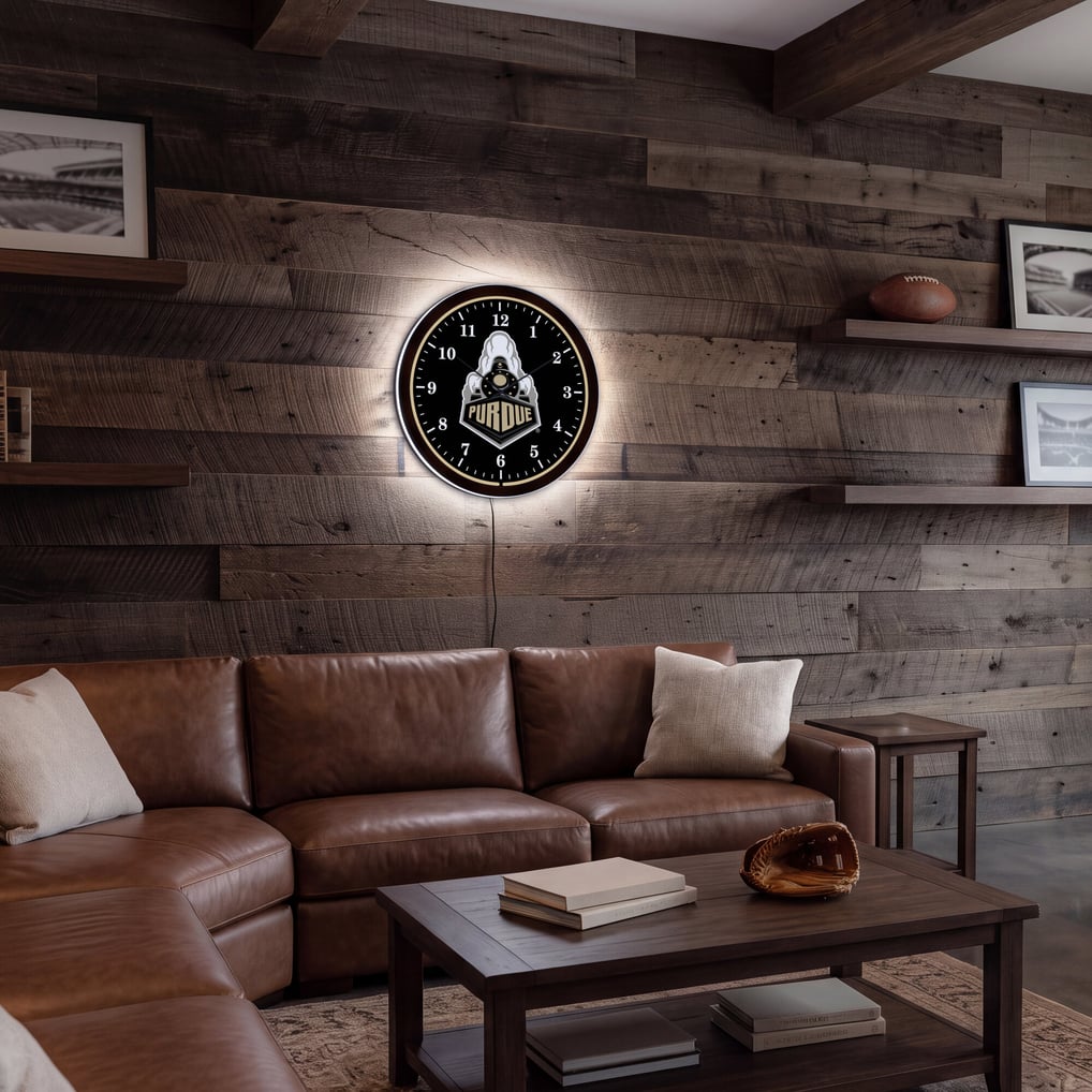 Purdue Boilermakers 18" Lighted Round LED Wall Clock