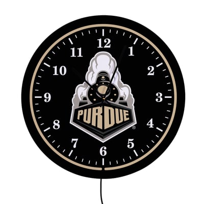 Purdue Boilermakers 18" Lighted Round LED Wall Clock
