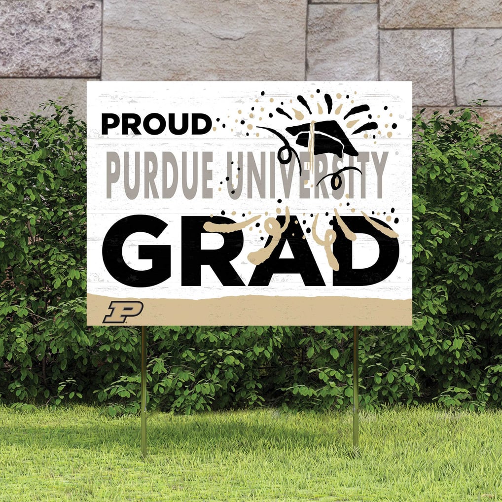Purdue Boilermakers 18'' x 24'' Proud Grad Yard Sign