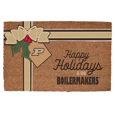 Purdue Boilermakers 20" x 30" Holiday Gift Wrap Coir Door Mat
