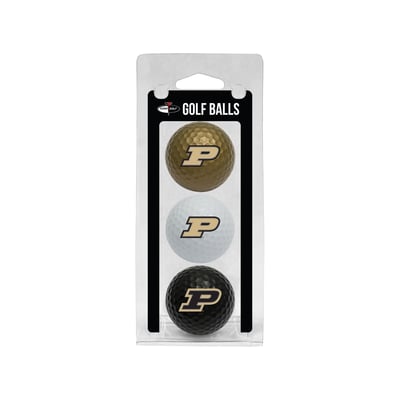 Purdue Boilermakers 3-Pack Multi-Colored Team Golf Ball Set