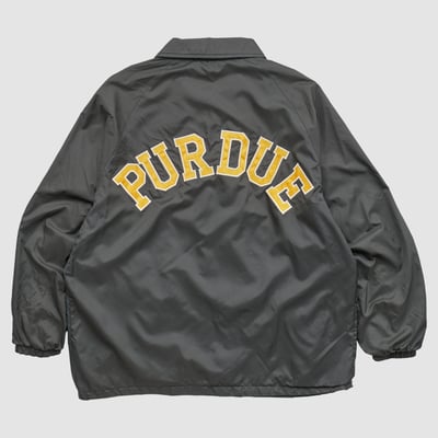 Purdue Boilermakers 90s Full Snap Jacket - Black - L by Fanatics Real Vintage