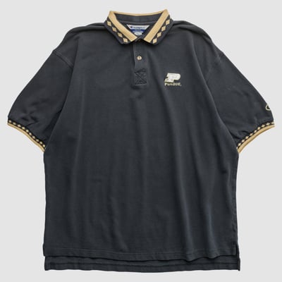 Purdue Boilermakers Champion 2000s Polo - Black - 2XL by Fanatics Real Vintage