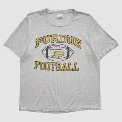Purdue Boilermakers Champion 90s T-shirt - Heather Gray - XL by Fanatics Real Vintage