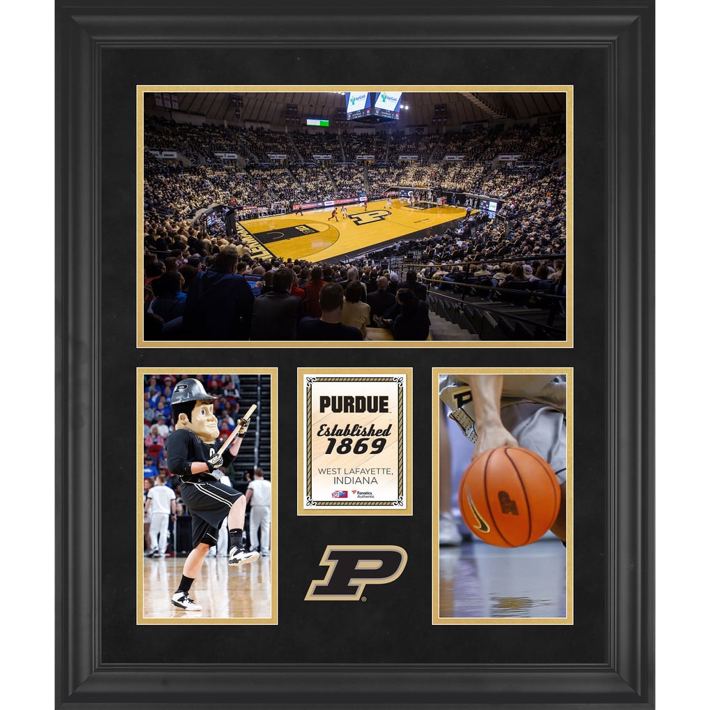Purdue Boilermakers Fanatics Authentic Mackey Arena Framed 20" x 24" 3-Opening Collage