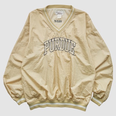 Purdue Boilermakers Tonix 2000s Pullover Jacket - Beige - L by Fanatics Real Vintage