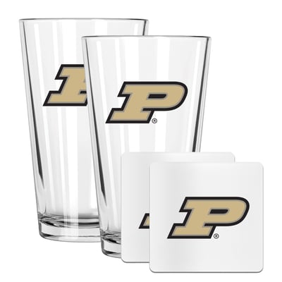 Purdue Boilermakers The Memory Company 16oz. Pint Glass and Coaster Set