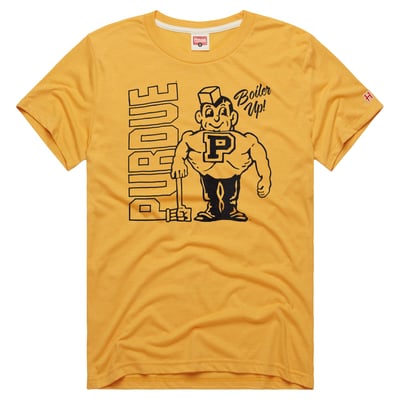 Purdue Boilermakers Homage Unisex Boiler Up Tri-Blend T-Shirt - Gold