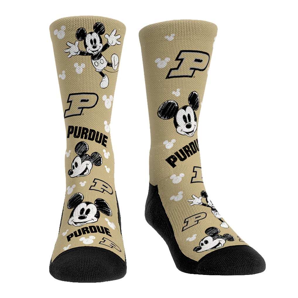  Purdue Boilermakers Rock Em Unisex Disney Three-Pack Crew Socks - 