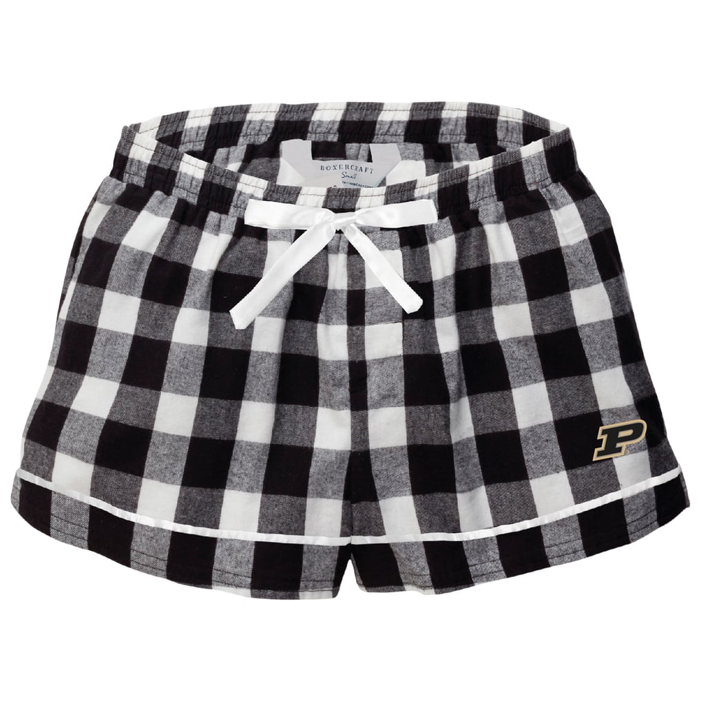 Purdue Boilermakers Boxercraft Women's Flannel Shorts - Black