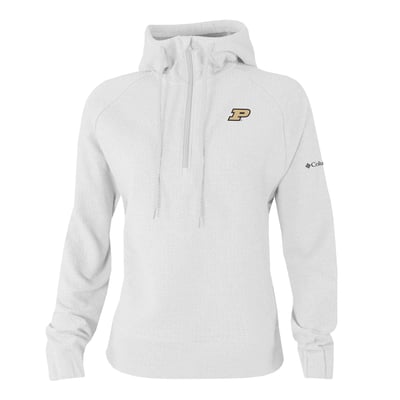 Purdue Boilermakers Columbia Women's Swingcraft Fleece Hoodie - White