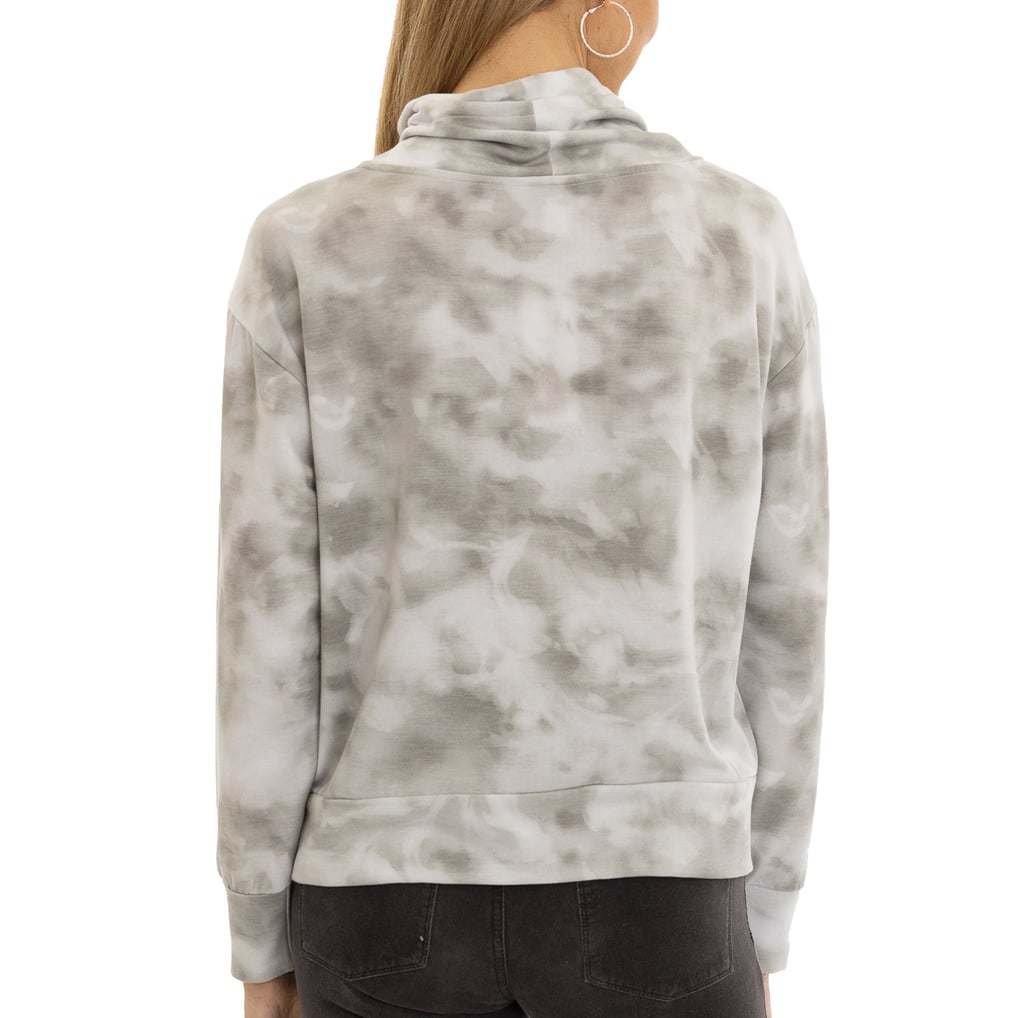  Purdue Boilermakers Women's Maddie Tie-Dye Tri-Blend Pullover Hoodie - Gray