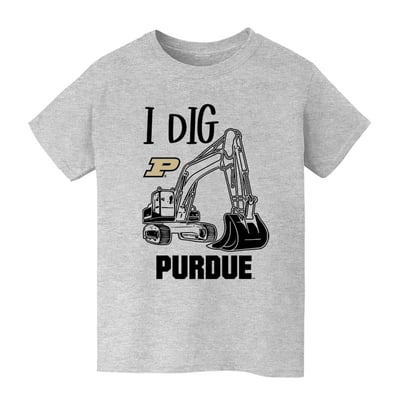 Purdue Boilermakers Vive La Fete Youth Excavator T-Shirt - Gray