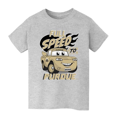  Purdue Boilermakers Vive La Fete Youth Full Speed T-Shirt - Gray