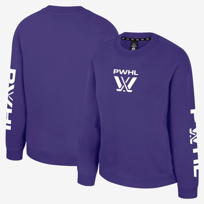 PWHL Stadium Essentials Women's Line Drill Sweatshirt - Purple