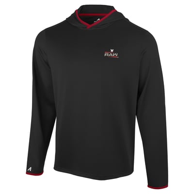  RAW Antigua Brink Long Sleeve Hoodie T-Shirt - Black/Red