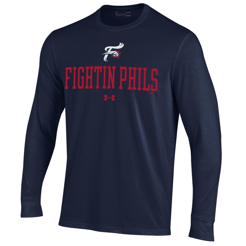 Reading Phillies Under Armour Performance Long Sleeve T-Shirt - Navy