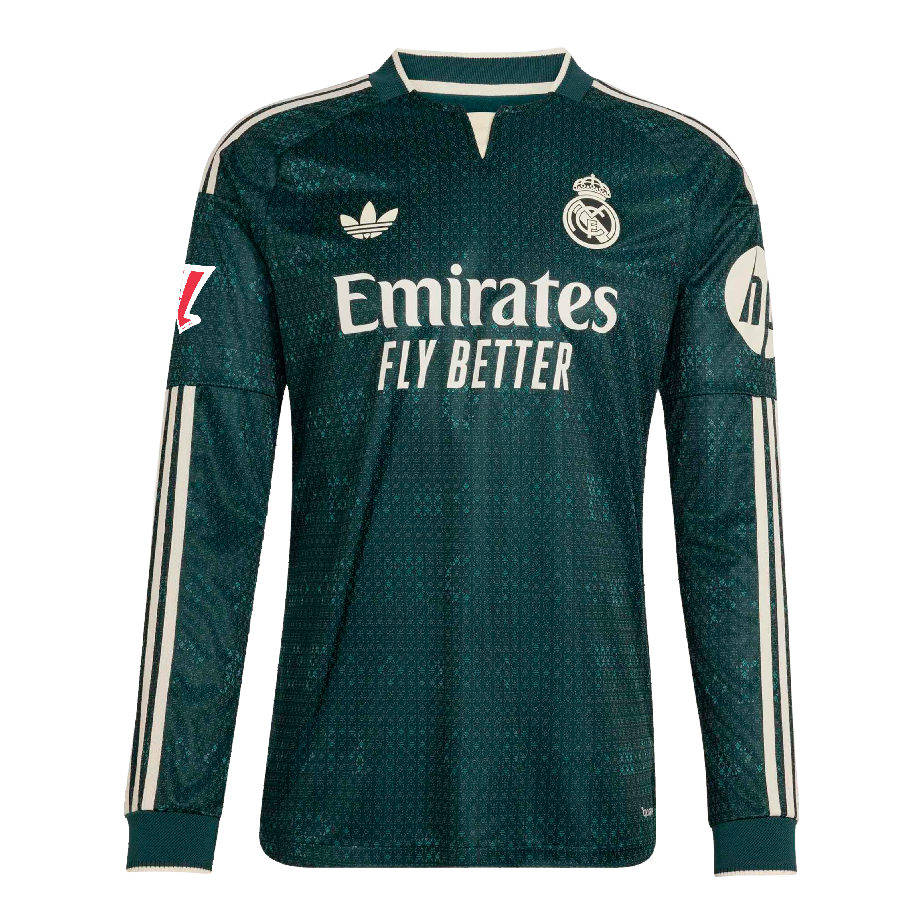 Real Madrid 2026/27 Away On Field Style Long Sleeve Jersey Green