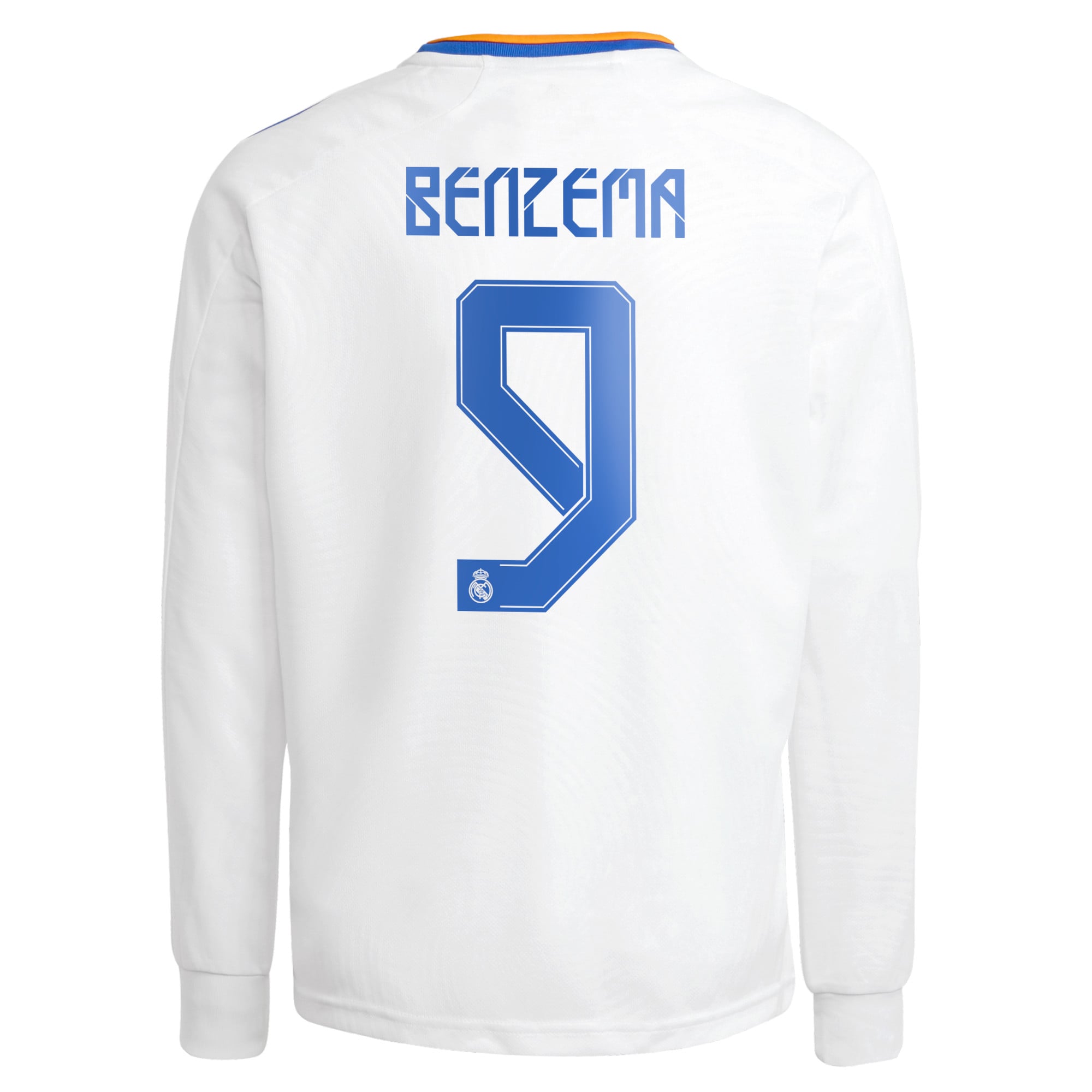 Karim Benzema Real Madrid adidas 2021 Home Replica Player Long