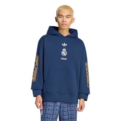 Real Madrid adidas Lifestyler Hoodie - Navy