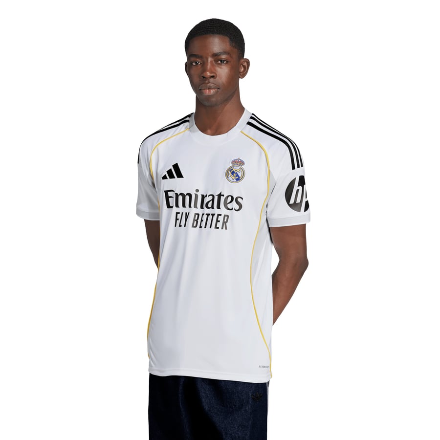 Real G Code Real Madrid adidas 2025/26 Home Replica Jersey - White