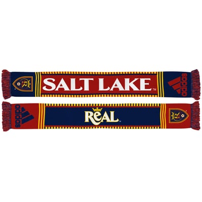adidas Real Salt Lake Authentic Coaches Scarf - Red/Navy Blue