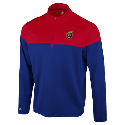 Real Salt Lake Antigua Hinder Quarter-Zip Pullover - Blue/Red