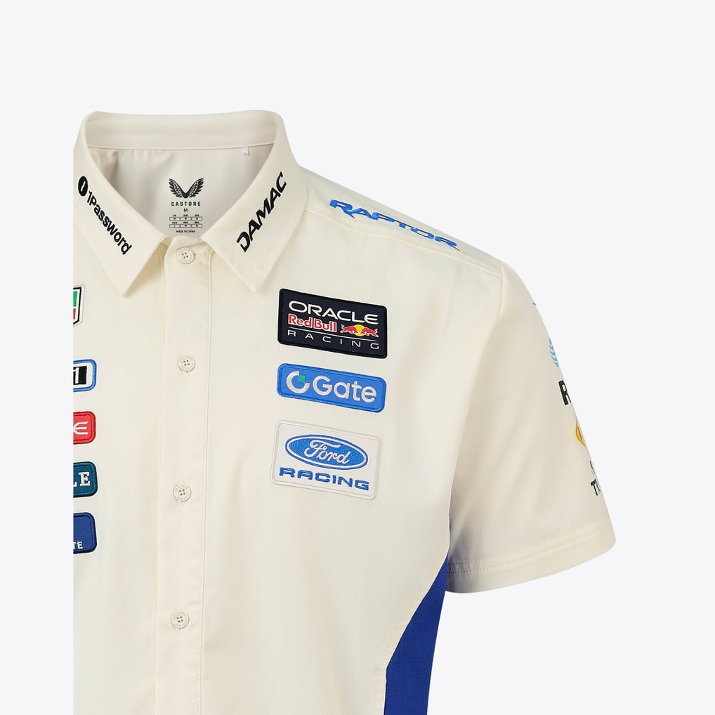 Red Bull Racing Cream 2026 United States Grand Prix Team Button-Down Shirt