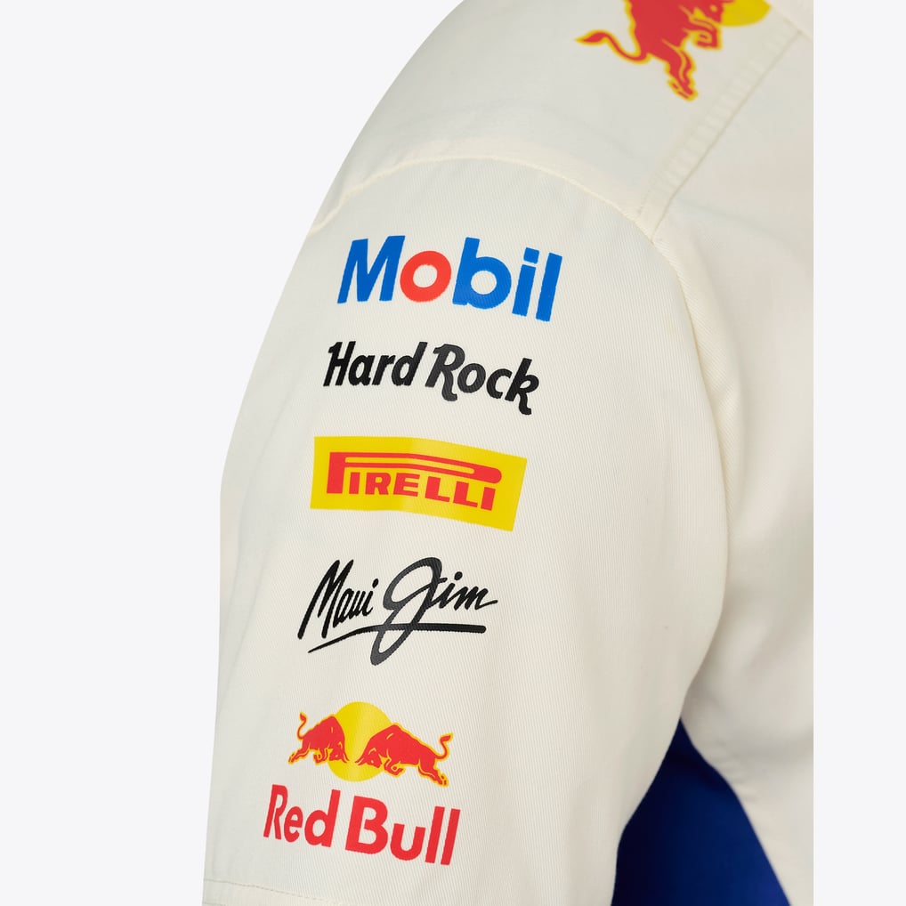 Red Bull Racing Cream 2026 United States Grand Prix Team Button-Down Shirt
