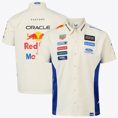 Red Bull Racing 2026 United States Grand Prix Team Button-Down Shirt - Cream