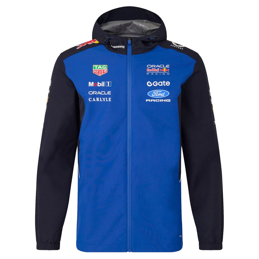 Oracle Red Bull Racing 2026 Replica Long Sleeve Water-Resistant Jacket - Navy