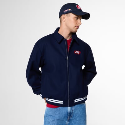 Red Bull Racing Pepe Jeans Pit Lane Full-Zip Bomber Jacket - Navy