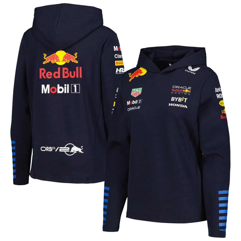Red Bull Racing Castore Women's 2024 Team Tri-Blend Pullover Hoodie - Navy