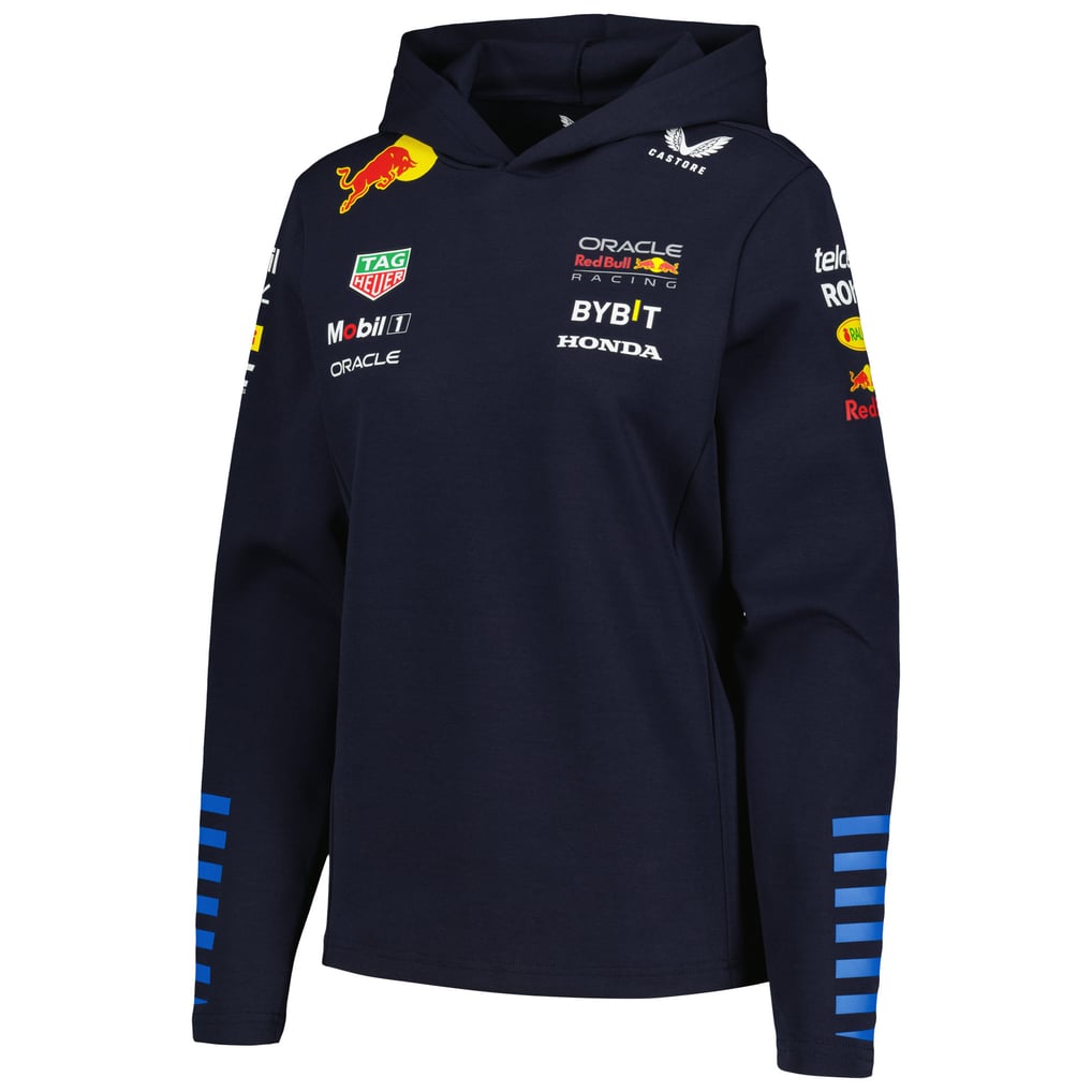 Red Bull Racing Castore Women's 2024 Team Tri-Blend Pullover Hoodie - Navy