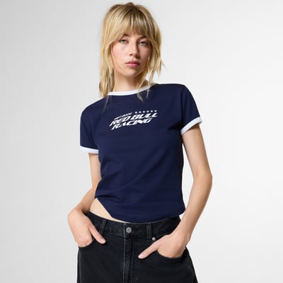 Red Bull Racing Pepe Jeans Women's Block Baby T-Shirt - Navy