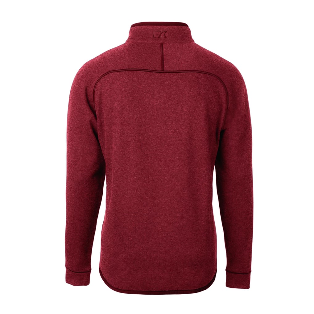 Reno Aces Cutter & Buck Mainsail Sweater-Knit Half-Zip Pullover Jacket - Heather Red