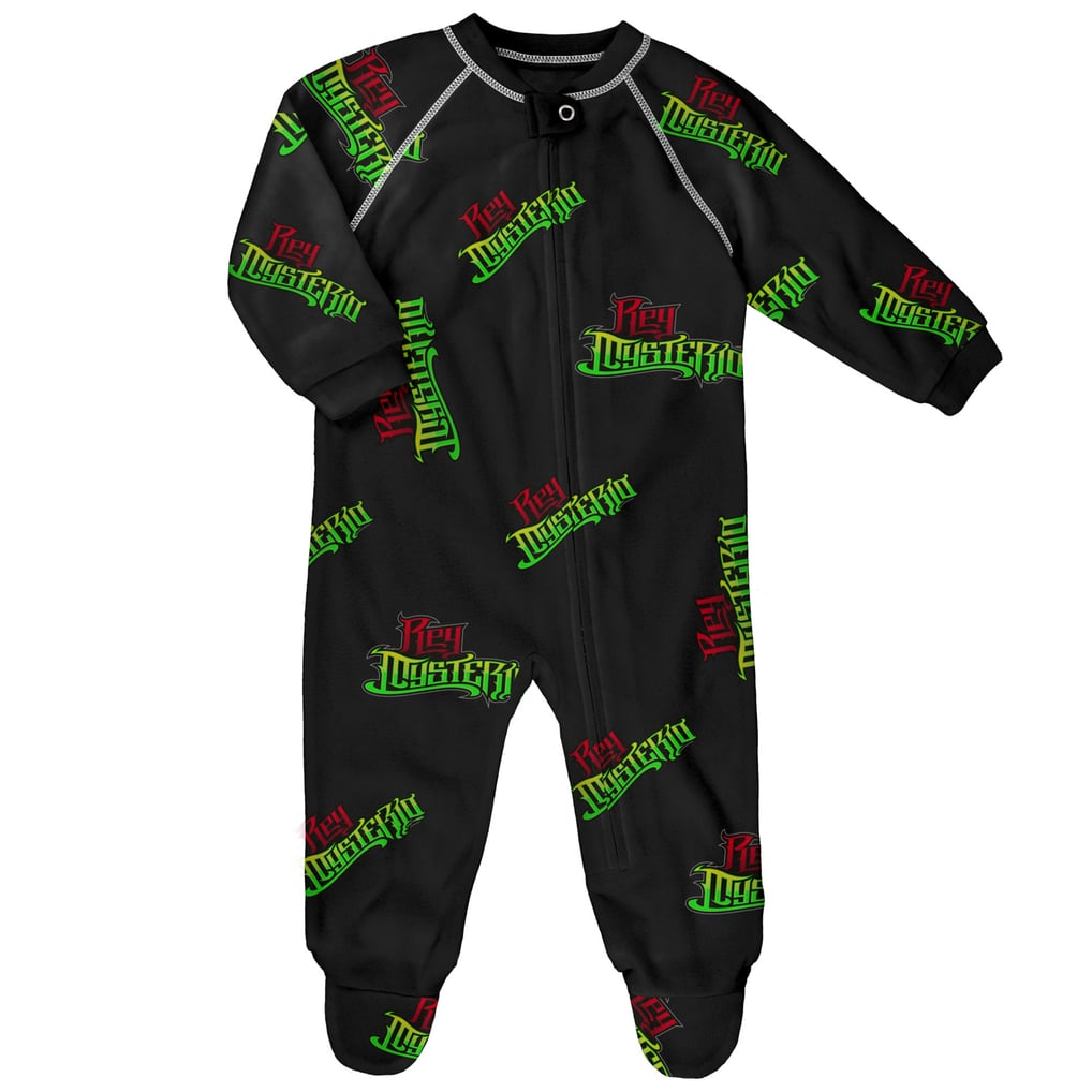 Rey Mysterio Infant  Raglan Full-Zip Sleeper - Black