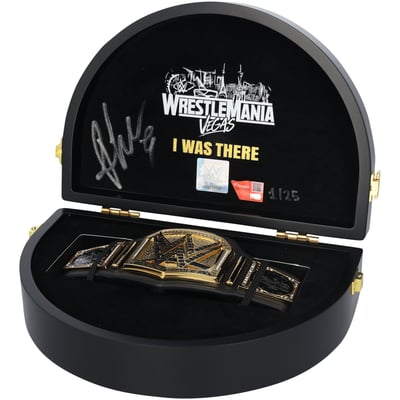 Rhea Ripley WWE Autographed WrestleMania 42 Roulette Wheel Mini Title - Limited Edition #1/25