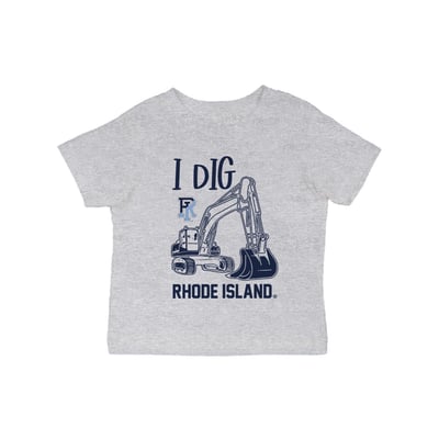 Rhode Island Rams Vive La Fete Infant Excavator T-Shirt - Gray