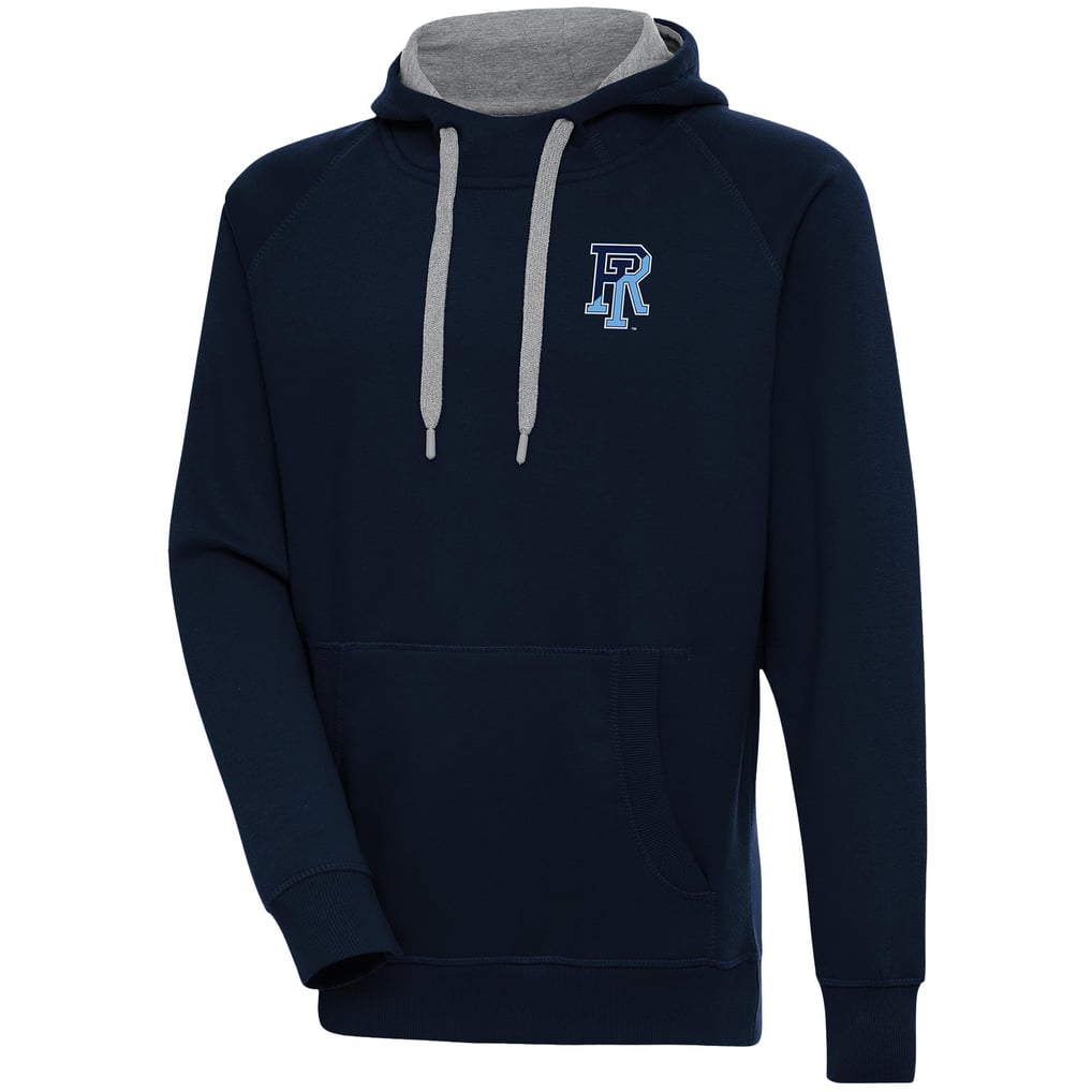 Rhode Island Rams Antigua Victory Pullover Hoodie - Navy