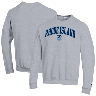 Rhode Island Rams Champion Arch Powerblend Sweatshirt - Heather Gray