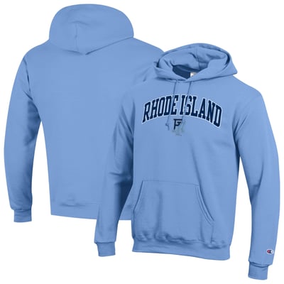 Rhode Island Rams Champion Powerblend Hoodie - Light Blue