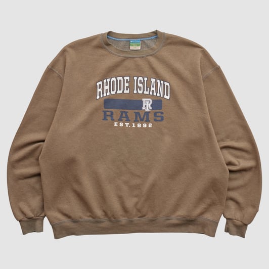 Rhode Island Rams Champion 2010s Pullover Sweatshirt - Clay - 2XL by Fanatics Real Vintage