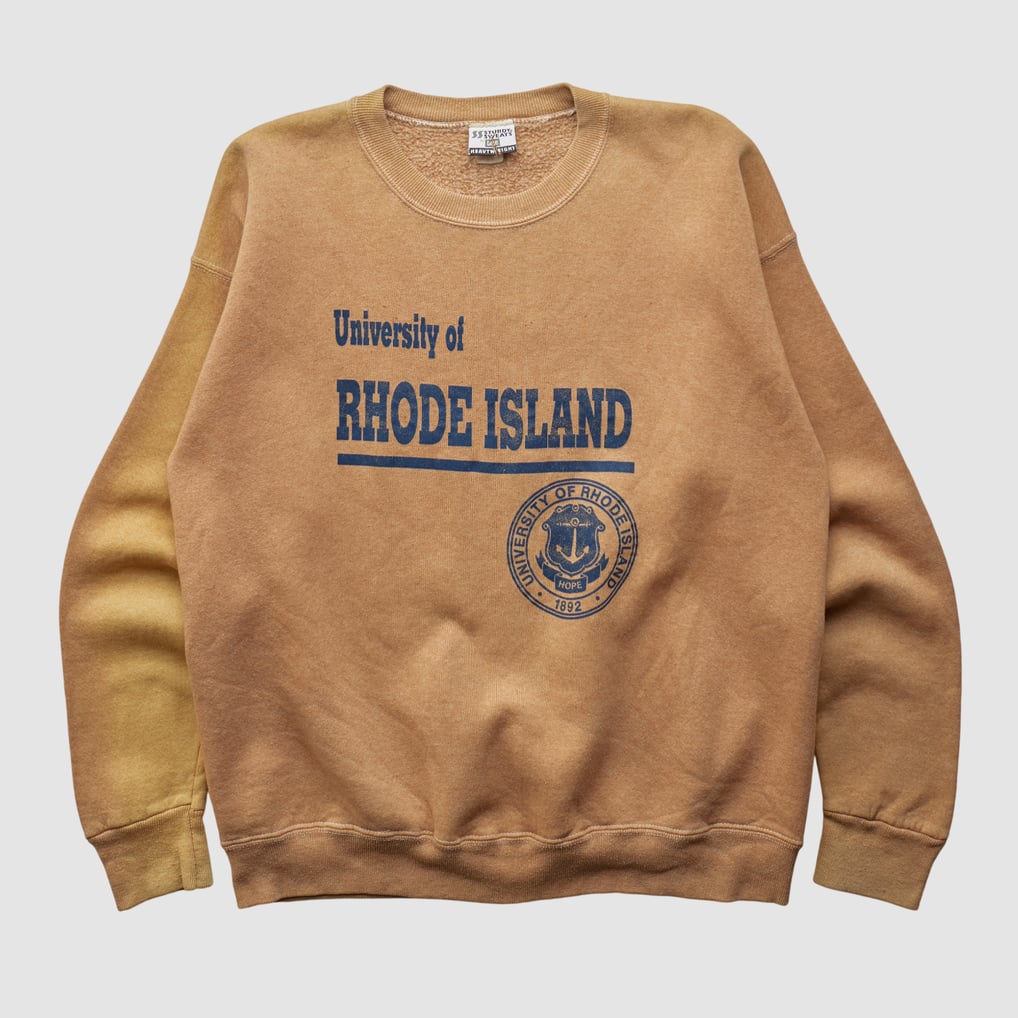 Rhode Island Rams Lee Apparel 90s Pullover Sweatshirt - Clay - S by Fanatics Real Vintage