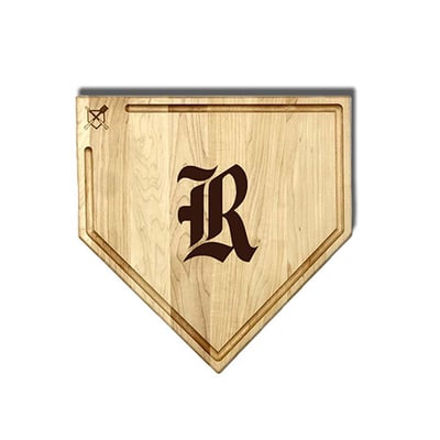 Rice Owls Jardine Baseball BBQ 17" x 17" Home Plate Cutting Board with Trough