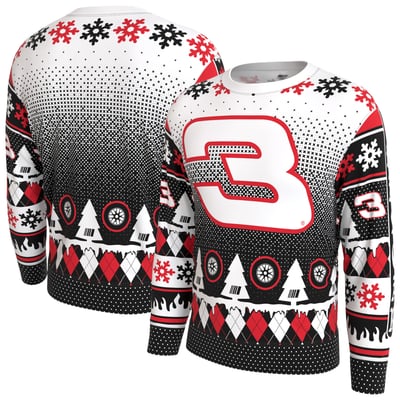 Richard Childress Racing ProSphere Driver Holiday Sweater - White